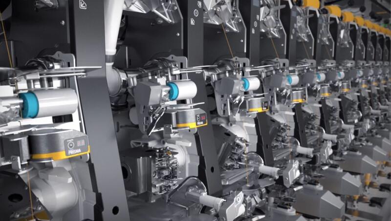 PRISMA yarn clearer on winding machine